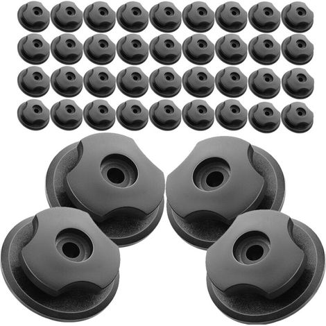 Lot de 20 boutons ronds pour bâche de remorque - Accessoires solides pour remorque - Étanche et durable - Pour tous les véhicules - Pour coffre et bâches (1/5)
