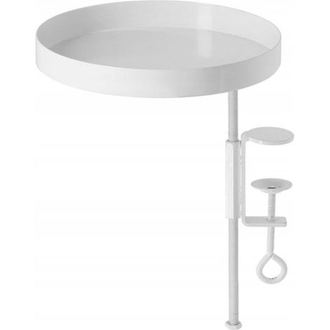Soporte para macetas de alféizar con pinza, tamaño M, blanco (1/3)