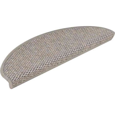 vidaXL Tappeti Autoadesivi Scale Aspetto Sisal 15 pz 65x21x4cm
