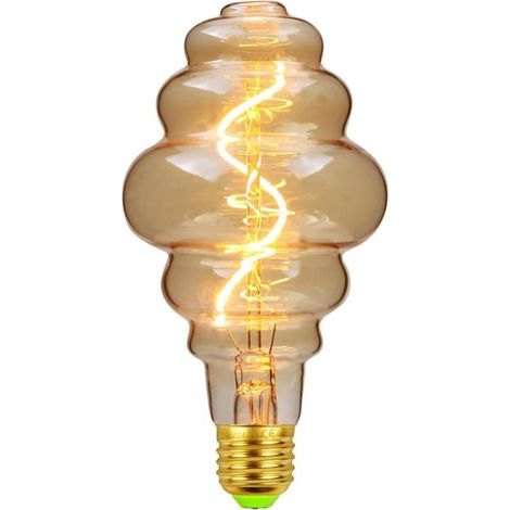 Ampoules LED vintage 4 W à intensité variable - Forme irrégulière,220/240 V - Vis Edison E27 - Spécialité ampoule décorative antique (Beehive)