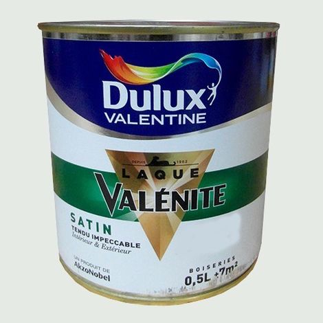 DULUX VALENTINE Laque Valénite Satin Gris perle 0,5 L (1/2)