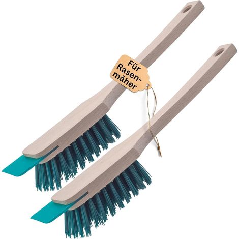 Novaliv lot de 2 brosses de nettoyage pour tondeuse à gazon brosse pour tondeuse à gazon avec grattoir brosse pour tondeuse à gazon 30 cm pour