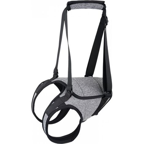 Gris Taille S Harnais de traction pour chiens de grande taille Support de patte arrière pour aider à rééduquer les membres postérieurs des chiens âgés souffrant de faibles handicaps des pattes arrière (1/5)