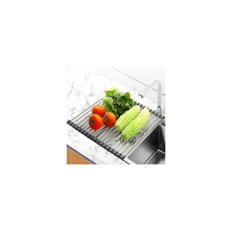 Egoutoire Vaisselle Cuisine, Egouttoir Vaisselle Pliable, Egoutoire Vaisselle Cuisine INOX, Égouttoir à Vaisselle de Comptoir pour Évier, Tapis Egouttoir Vaisselle, 43 x 35 cm (1/5)