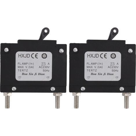 Disjoncteur de Générateur de 2 Pièces, Disjoncteur Professionnel de Générateurs D'essence de Sécurité avec le Commutateur pour des Générateurs D'essence 23A 230V (1/5)