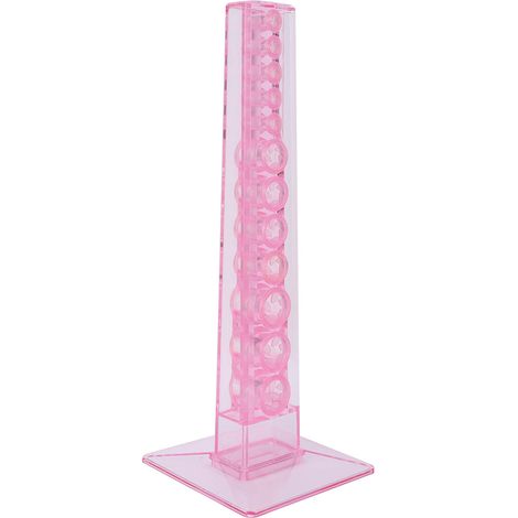 Porte-stylos acrylique flexible multifonction, organiseur de bureau rose pour maquillage et stylos, support de rangement domestique, 1 pièce (1/5)