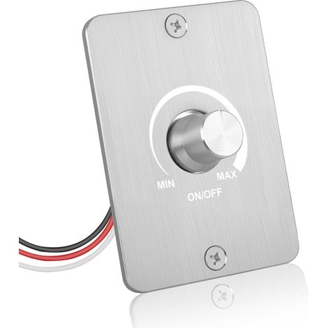 PWM LED Dimmer Switch, DC 12V 5A, Smooth Dimming, Flicker-Free, Easy to Install for Motorhome, Boat, Truck, Van, Caravan (1/5)