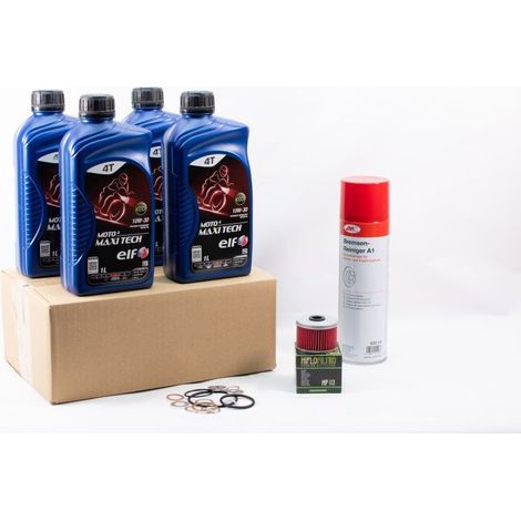 Kit Entretien Vidange Standard pour HONDA VT 125 C Shadow de 1999 à 2008 - ELF  MOTO 4 ROAD 10w40 4L