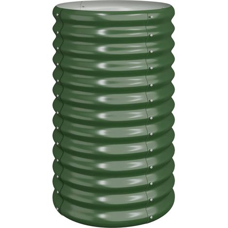 Maison Exclusive - Vaso da Giardino Acciaio Zincato 40x40x68 cm Verde