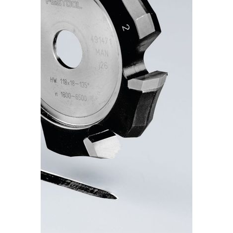 491471 Festool Frese a scanalare V HW 118x18-135°/Alu (1/2)