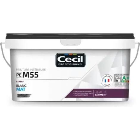 Peinture mat CÉCIL PE M55 Blanc 2,5 L (1/2)