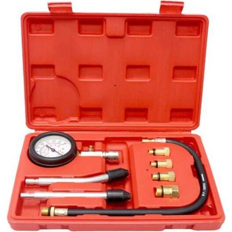 Kompressionstester, Kompressor-Kit für alle Kfz-Motoren M10 M12 M14 M18 0-20 bar und 0-300 psi