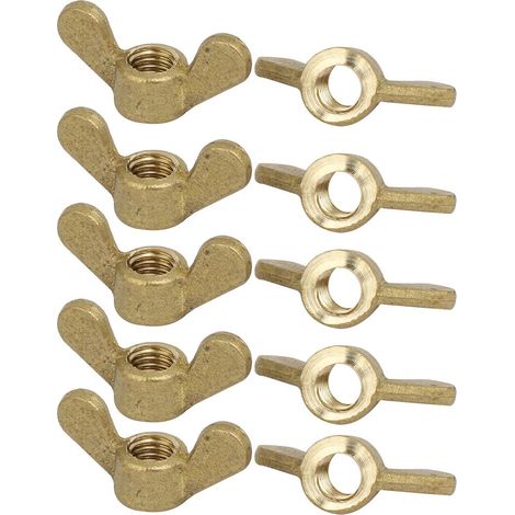 M8 Gewinde 1,25mm Pitch Messing Flügelmutter 10tlg (a640fc537aa4668efe1bd095738d6fc6) (1/2)