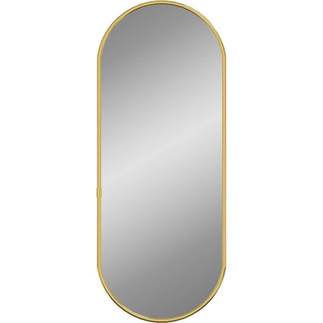 vidaXL Espejo de pared ovalado dorado 50x20 cm (1/2)