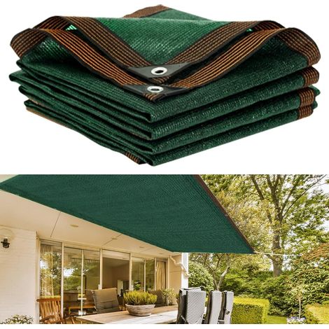 Rete ombreggiante al 96% per serre, rete ombreggiante per piante da esterno, telo ombreggiante per patio, rete ombreggiante verde per giardino, rete frangivento agricola, dimensioni: 2 x 4 m (1/5)
