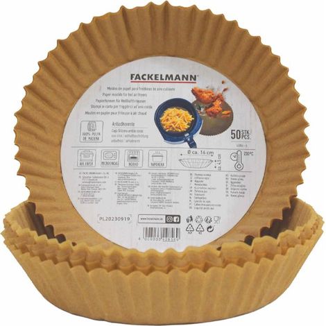 BANDEJA DE PAPEL PARA AIRFRYER REDONDO - 50UDS