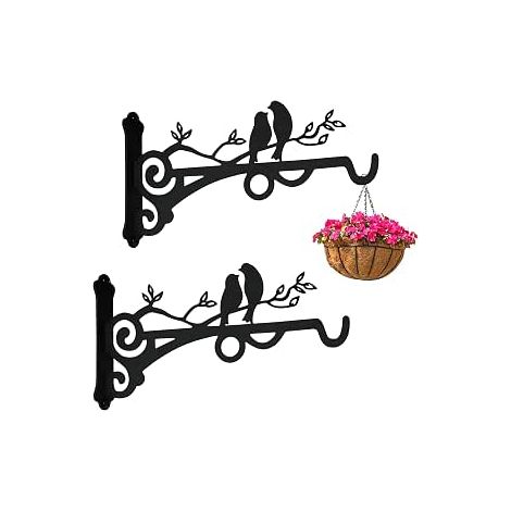 3Pièces équerre Suspension Plante Crochet Mural pot Fleurs Plantes Support fer Crochet Convient Pour Suspendre des Paniers des (1/5)