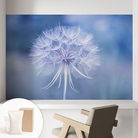 Tapete Vliestapete mit Kleber - Fototapete mit Motiv - Wandtapete modern - Wandgestaltung Blaue Zartheit 104x70 cm (1/5)