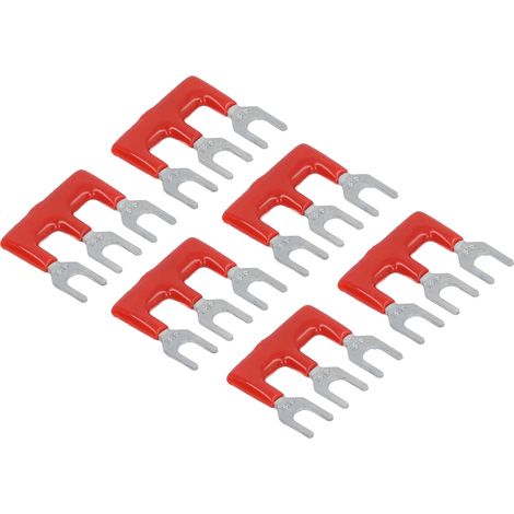 Bloc de jonction PVC 400V 15A, 20 pièces bornes à fourche en cuivre rouge, connecteur TB-1503 pour installation électrique (1/5)