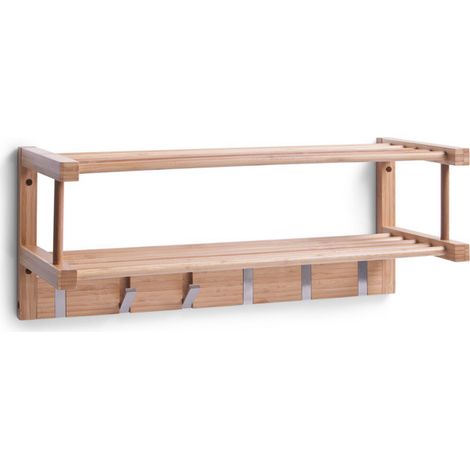 Zeller 13583 Portemanteau en bambou, 60 x 24 x 24 cm