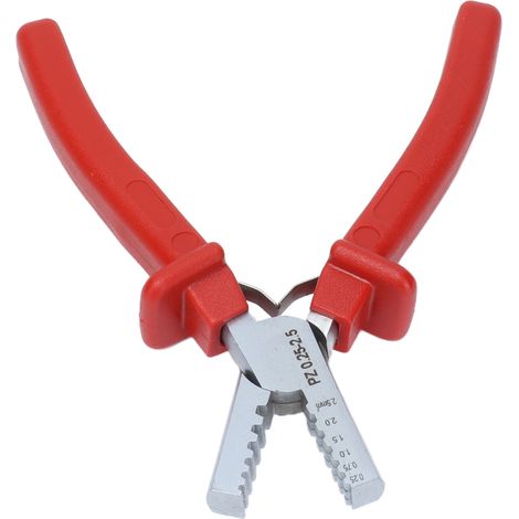 Pince à sertir portable pour cosses aiguilles PZ0.25‑2.5, outil de sertissage de tuyaux pour usage domestique et extérieur. (1/5)