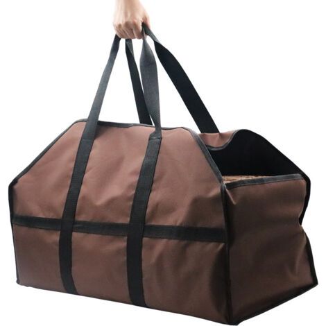 Sollbry Sac fourre-tout pour bois de chauffage, extra large, durable, idéal pour les cheminées, poêles à bois, bûches, camping, aménagement paysager (241210inch)