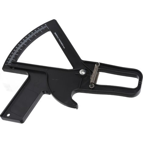 Manuelle Hautfaltenmesszange, ABS-Körperfettdickenmesskompass, eingebaute Feder, Messbereich 0-80 mm, Werkzeug zur Körperfettmassenkontrolle. (1/5)