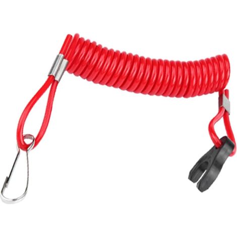 Emergency Stop Cable, Quickstop Circuit Breaker for Outboard Motors, Flame-Resistant Safety, Compatible with All Boat Motors (1/5)