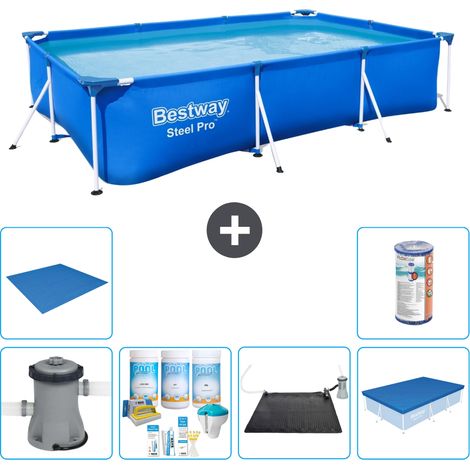 Bestway Bestway Steel Pro Rectangulaire - 300x201x66 cm - 7-pièces S21562 (1/5)