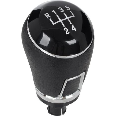 Pommeau de levier de vitesses noir à 5 rapports pour VW Passat B6 (2006-2011). (1/5)