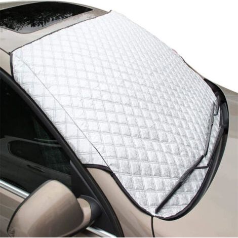 Pair Pare-neige avant pour voiture 100×145 cm, protection pare-brise contre neige et givre, installation rapide et anti-vent (1/5)