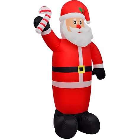Père Noël gonflable lumineux décoration extérieure de Noël en tissu Oxford PU 120 cm - PANGIVO (1/4)