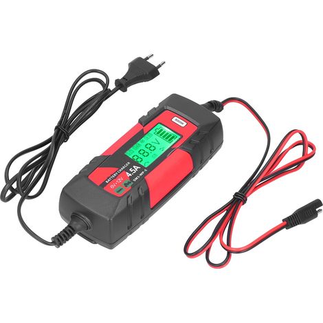 Chargeur intelligent de batterie de voiture 6 V/12 V avec maintien de charge automatique et écran LCD SM3-WP-5EU, prise 220-240 V