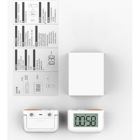 Magnetic Digital Timer with Countdown, Large Screen (1/4)