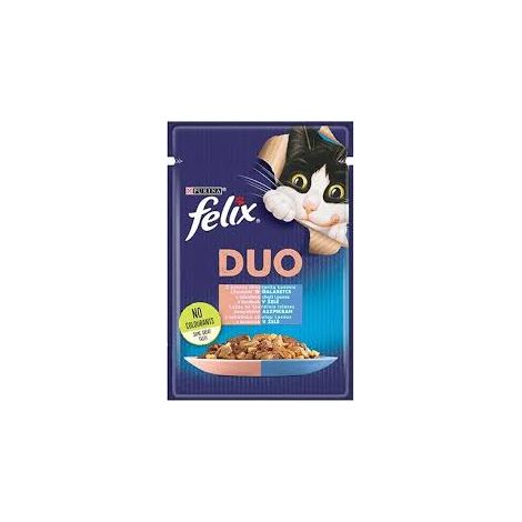 Katzenfutter Felix Fantastic DUO Sardinen Lachs 85 g Nestlé