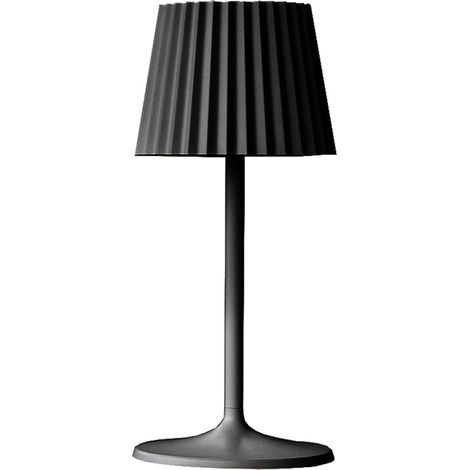 Lumisky – Lampe à poser sans fil LED 30 cm – Aluminium noir – Autonomie 8h – IP54 éclaboussures – Variateur 4 positions – Charge USB Type C (1/4)