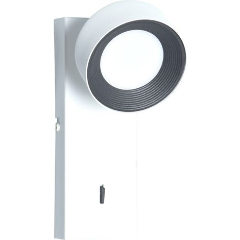 Applique murale LED Fonten, aluminium blanc sablé, italux WL-47380-1-WH (1/2)