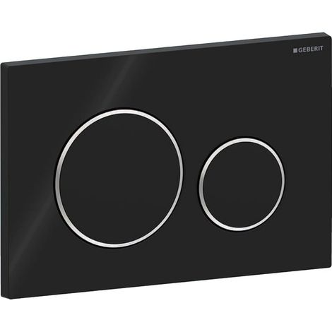 Passend für Geberit Sigma20 Unterputz-Deckensystem (schwarz/poliertes Chrom), Modell: 115.882.KJ.1 (1/4)