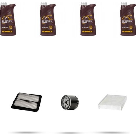 Kit tagliando 3 FILTRI e 4L OLIO compatibile con Suzuki Jimny II 1.5 75KW DAL 2018 (1/4)