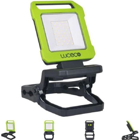 lámpara de trabajo led plegable con pinza lilc10g665-01. 10w. 1000 lm. 6500k. abs. 184 x 23 x 26.6 mm - luceco