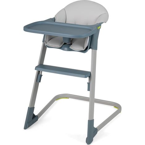 COSTWAY Chaise Haute Bébé, Plateau Amovible Réglable, Harnais de Sécurité (1/5)