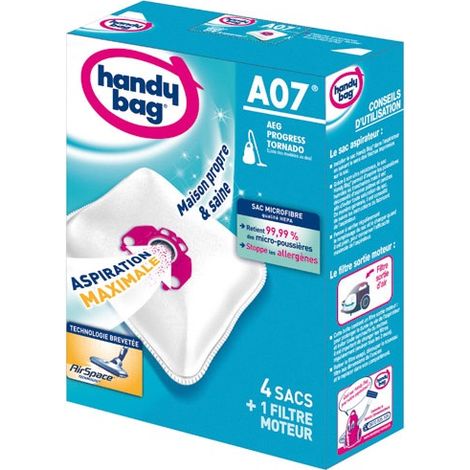 Sacchetto per aspirapolvere Handy Bag non tessuto X4 Aeg A07 - Handy Bag