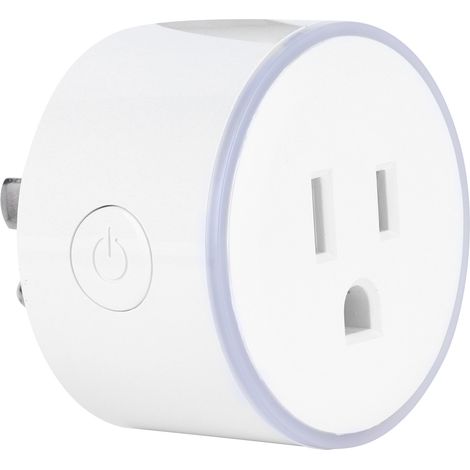 Mini prise intelligente WiFi, programmable, partage d'appareils, prise domestique sans fil, prise US 100-240V (1/5)