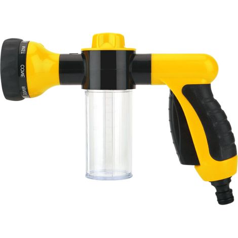 High-pressure jet car wash foam water gun cleaning tool washer, 6 m, yellow (1/2)