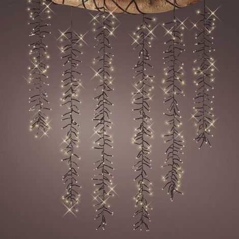 Rideau lumineux LED cascade cluster 2 m - talla (1/3)