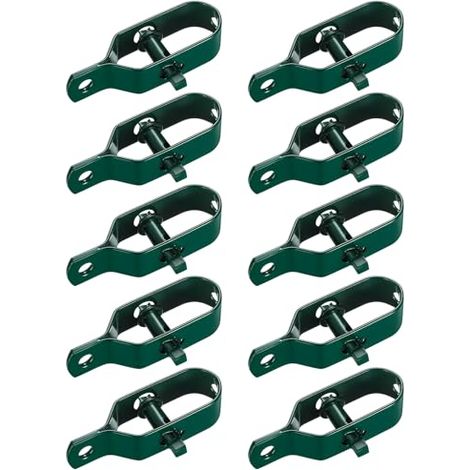 10 Pièces Tendeur Grillage, de Clôture, Tendeurs à Fil Barbelé, Kit Connecteurs Corde pour Tension (Vert) Vert - (1/5)