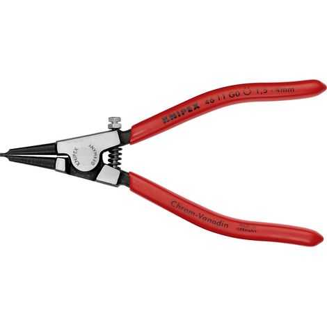 Knipex 46 11 G0 Seegeringzange Passend für (Seegeringzangen) Außenringe 1.5-4 mm Spitzenform (Detai (1/3)