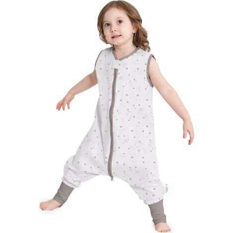 Sac de Couchage pour Bébé, 0.5 Tog Gigoteuse D'été à Pieds sans Manches pour Fille Garçon, Turbulette 100% Coton (1/5)