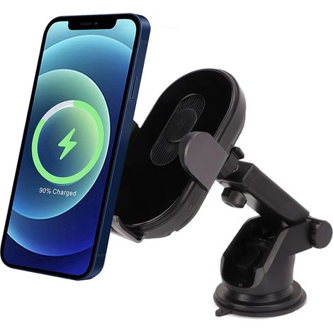 Le chargeur de voiture sans fil H3 15W est compatible avec tous les appareils prenant en charge la charge sans fil, tels que l'iPhone 12, la série iPhone 13 et les AirPods. (1/5)
