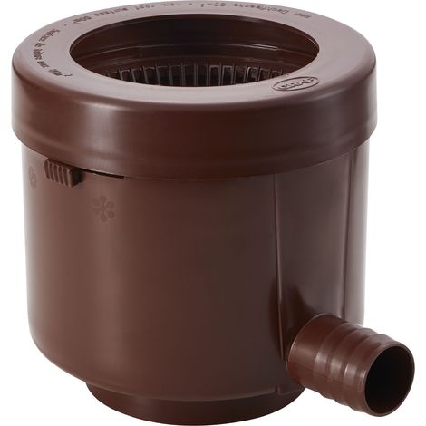GARANTIA colector de bajante de luxe DN 7080100 marrón incl. inserto de filtro